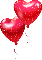 Balloons - Red Hearts