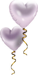 Balloons - White Hearts