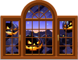 Halloween Window 1