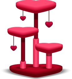 Hearts Cat Tower