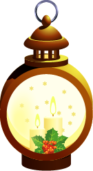 Round Brown Winter Lamp