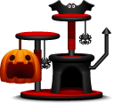 Halloween Cat Tower