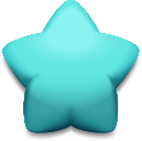 Pillow - Turquoise Star