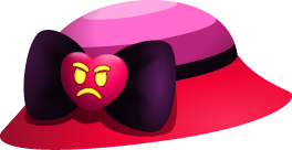 Pink Angry Hat
