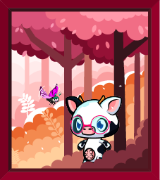 Wall Painting - Cow In Pinky Day